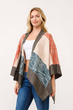 Elin Contrast Wrap Cardigan - The Elevated Hippie