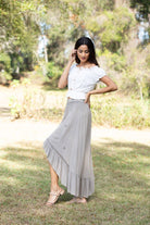 Bohemian Dipped Hem Skirt boho clothing, festival outfit, hippie style apparel | Elevated Hippie