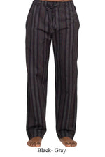 Stripe Comfy Lounge Pant with Elastic Waist - The Elevated Hippie