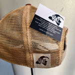 Butterfly Patch Distressed Snapback Mesh Cap