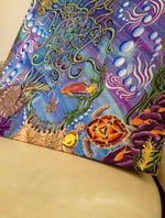 Tapestry / Hidden Stealy / Jellyfish Art / Steal Your Face Art / Festival Tapestry - The Elevated Hippie