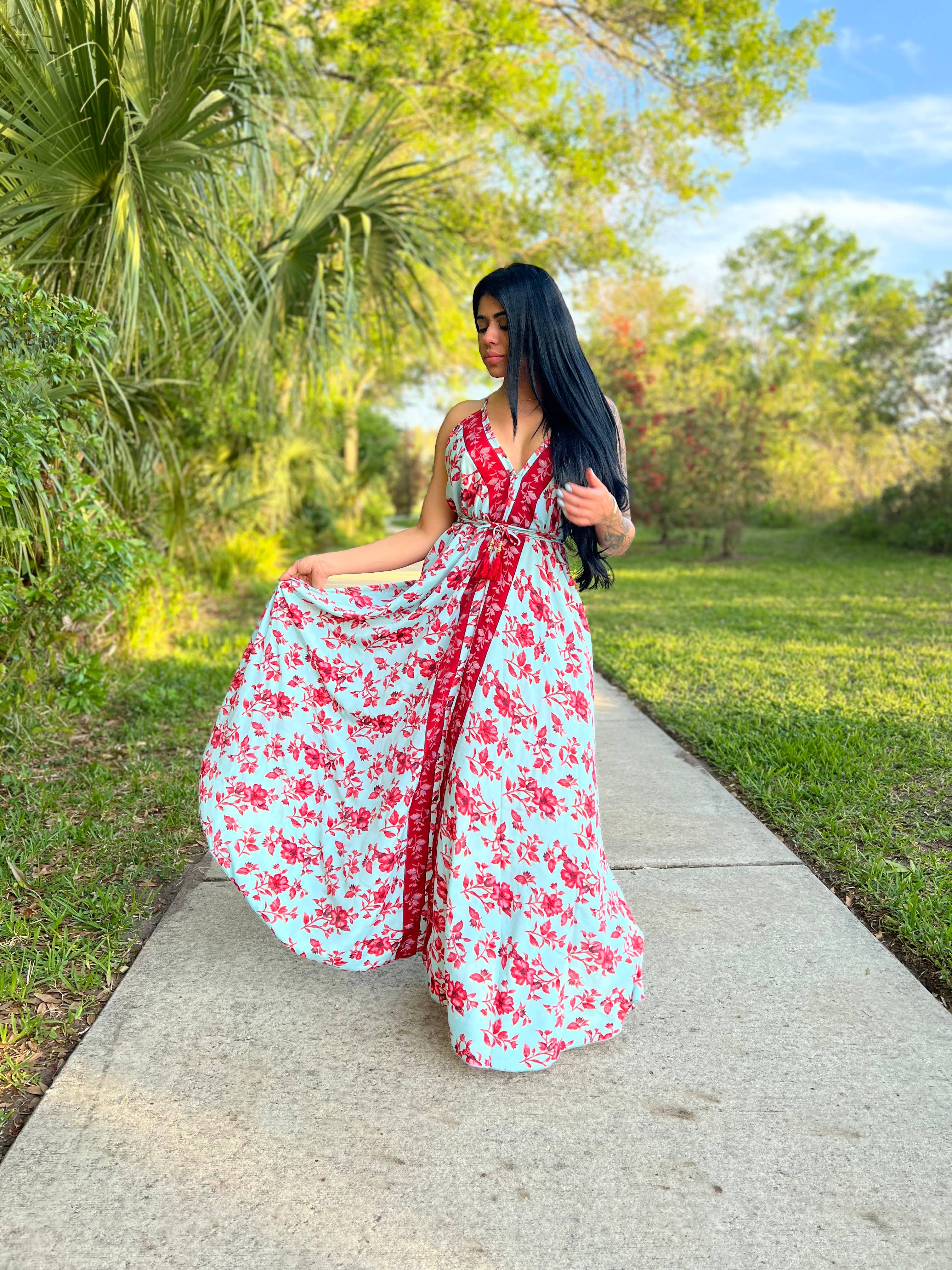 boho hippie maxi dress Boho Maxi & Gown Dress Wild Rose Boho