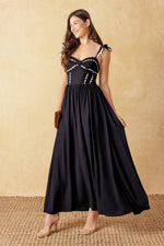 Sweetheart Ric Rac Ruffle Midi Dress - The Elevated Hippie