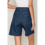 Distressed Denim Shorts – Mid Rise – Raw Hem – 5-Pocket Design – Casual Summer Cutoffs – USA Designed – Festival Ready - The Elevated Hippie