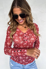 ANNIE VNECK MESH TOP