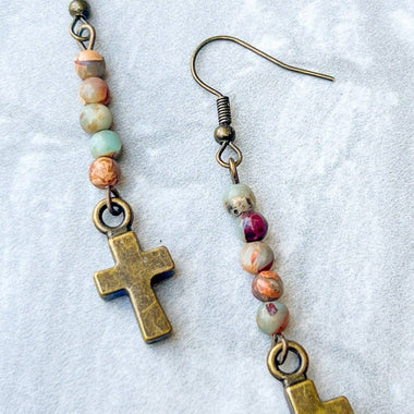 Kara Earrings Imperial Jasper - The Elevated Hippie
