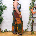 Patchwork Vibrant Wide Leg Cotton Jumpsuit - The Elevated Hippie