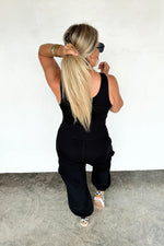 ALL SET TANK ROMPERBoho Tank Romper – Soft Stretch Fabric – Scoop Neck – Side & Cargo Pockets – Casual Utility One-Piece - The Elevated Hippie