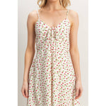 Ditsy Floral Print Sleeveless Midi Dress - The Elevated Hippie