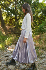 Solid Satin Skirt - The Elevated Hippie