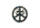 Western Stone Bubble Peace Sign Cuff Ring boho clothing, festival outfit, hippie style apparel | Elevated Hippie