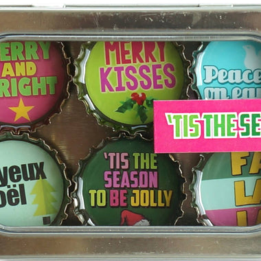 'Tis The Season Christmas Decor Magnets