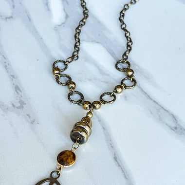 Chandler Necklace Gunmetal - The Elevated Hippie