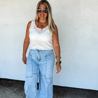 Jovie Tie Waist Jeans - The Elevated Hippie