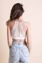 Leto Accessories Seamless Razor Slash Back Bralette | Boho Lace Back Brami boho clothing, festival outfit, hippie style apparel | Elevated Hippie