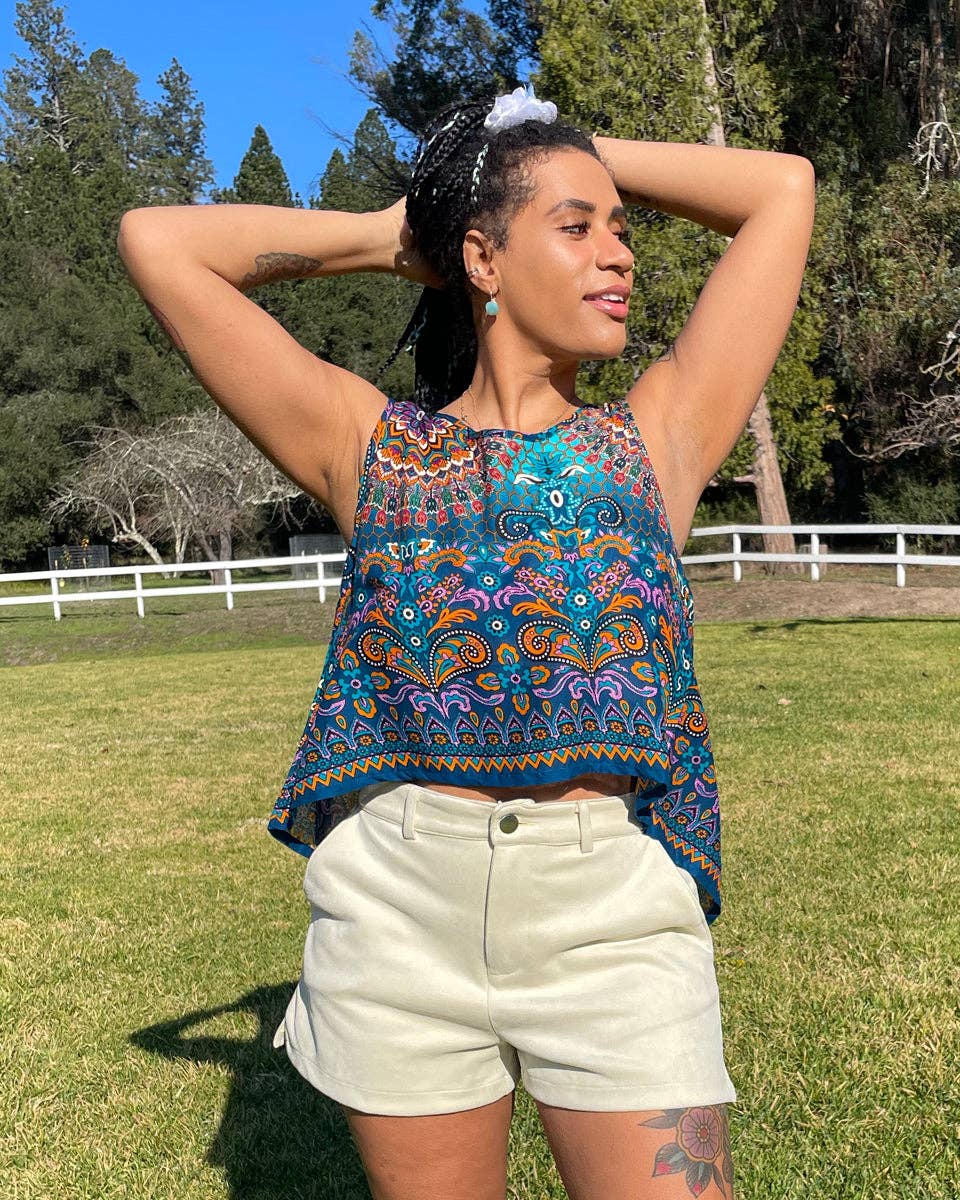 Shiva Mandala Tank Top boho clothing, festival outfit, hippie style apparel | Elevated Hippie