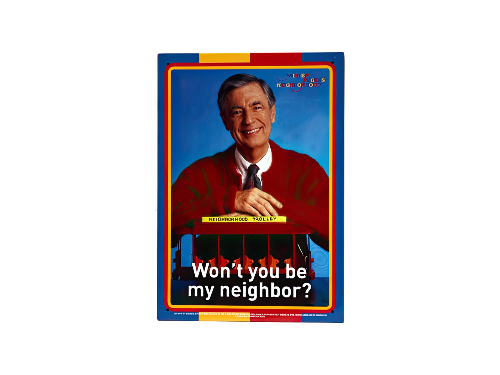 Mr Rogers Won't You Be My Neighbor Tin Sign boho clothing, festival outfit, hippie style apparel | Elevated Hippie