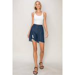 Distressed Denim Shorts – Mid Rise – Raw Hem – 5-Pocket Design – Casual Summer Cutoffs – USA Designed – Festival Ready - The Elevated Hippie