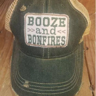 Booze & Bonfires Hat - The Elevated Hippie