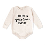 Personalized City Baby Fleece Romper - Someone Loves Me - The Elevated Hippie