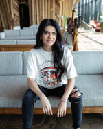 Comfortably Numb Off White Thrifted Graphic Tee - The Elevated Hippie