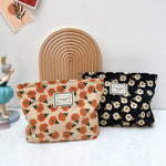Cosbai - Vintage Floral Print Makeup Bag - The Elevated Hippie
