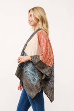 Elin Contrast Wrap Cardigan - The Elevated Hippie