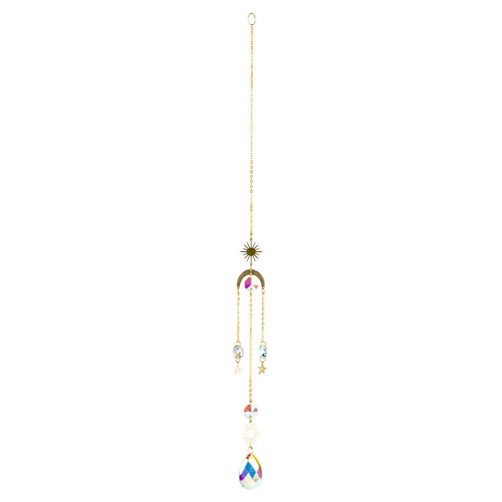 SUN & MOON CRYSTAL SUNCATCHER boho clothing, festival outfit, hippie style apparel | Elevated Hippie