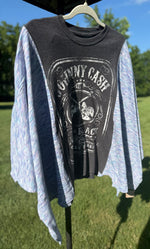 Upcycled Fabric Poncho Band / Graphic Tees - The Elevated Hippie