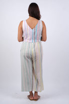 Ethereal Stripes Chic Patchwork Romper boho clothing, festival outfit, hippie style apparel | Elevated Hippie