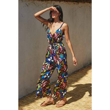 Dreamer Cord Strap Surplice Jumpsuit - The Elevated Hippie