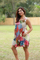 Free Spirit Hippie Patchwork Dress boho clothing, festival outfit, hippie style apparel | Elevated Hippie