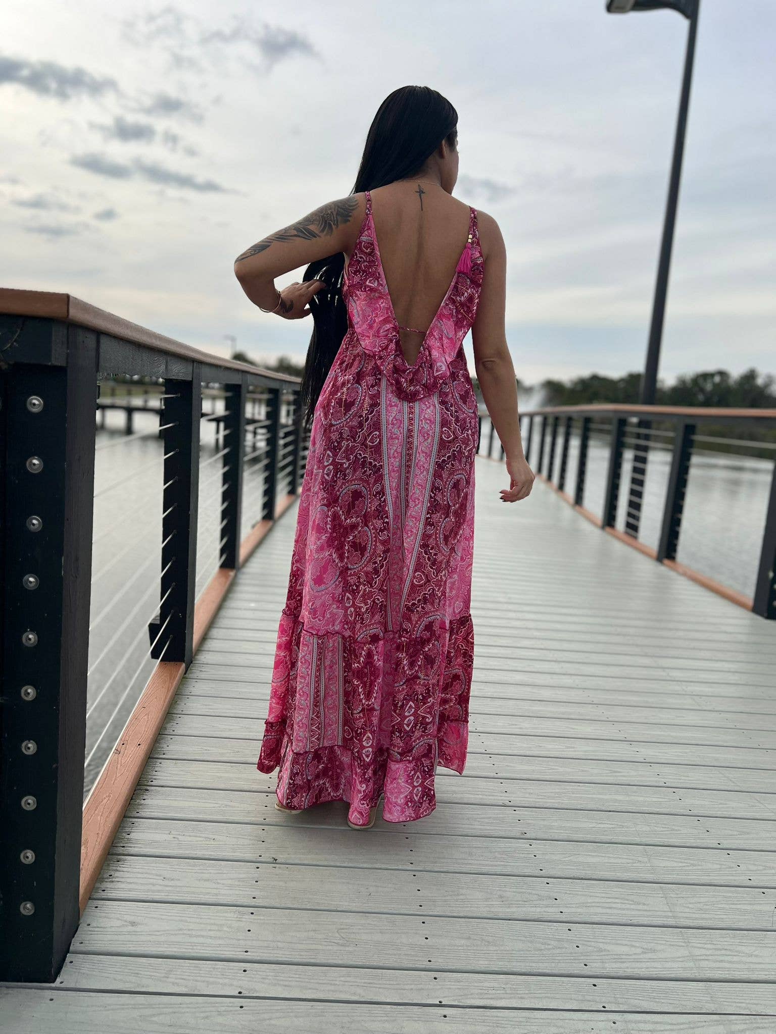 Boho Maxi Dress, Soft fabric -Case of Mixed Colors- boho clothing, festival outfit, hippie style apparel | Elevated Hippie