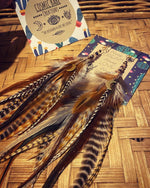 She's A Babe Moon Crystal Feather Boho Festival Earrings