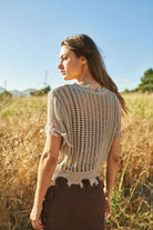 Crochet Cover Up Top boho clothing, festival outfit, hippie style apparel | Elevated Hippie