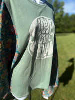 Upcycled Fabric Poncho Band / Graphic Tees - The Elevated Hippie
