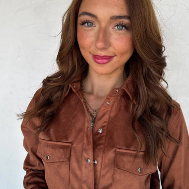SUNDOWN SUEDE TOP - The Elevated Hippie