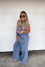 GROOVE ON CHECKER FLARE PANTS