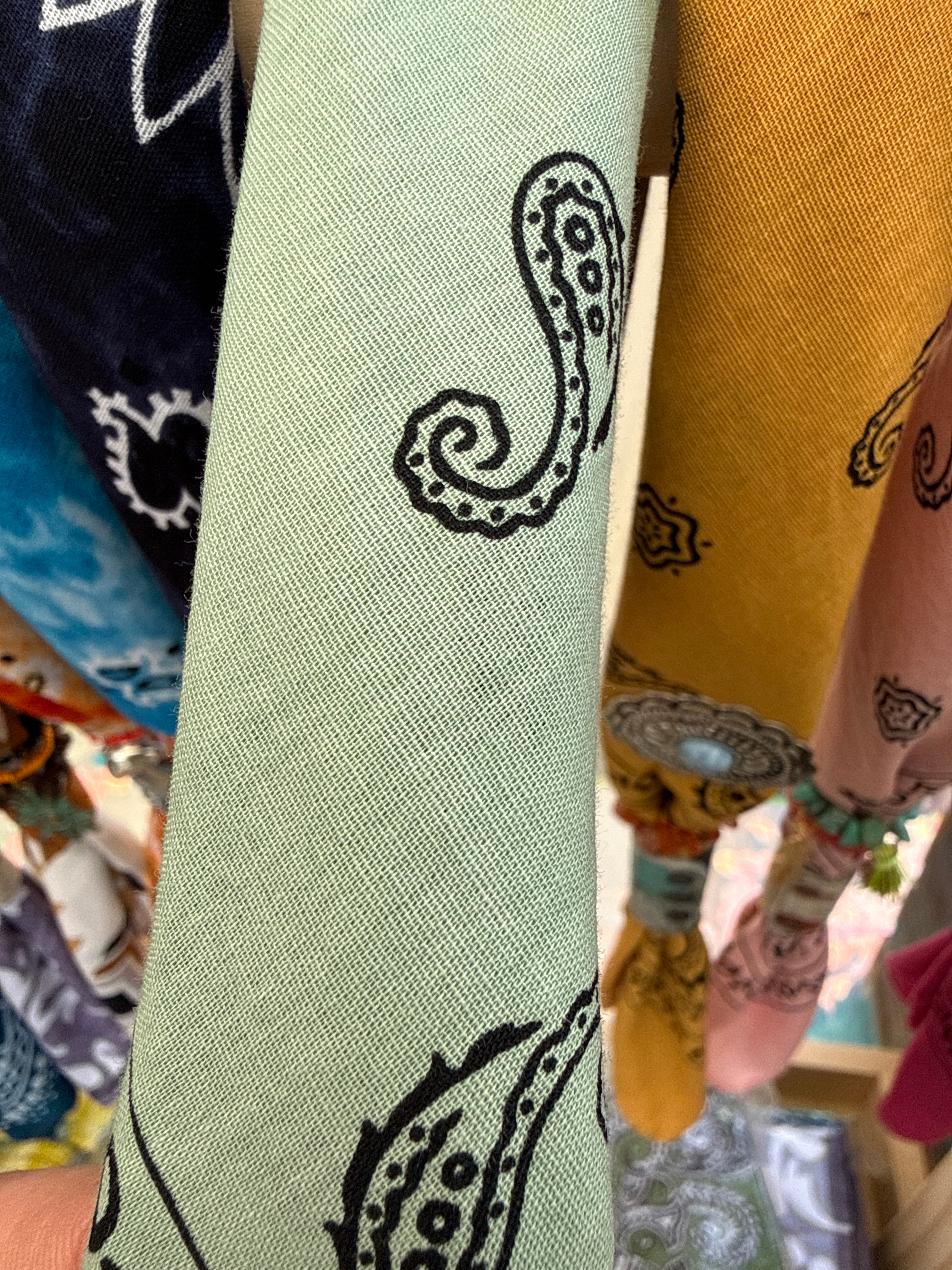 Hand Dyed Bandana - Sage | 100% Cotton Boho Accessory boho clothing, festival outfit, hippie style apparel | Elevated Hippie