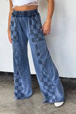 GROOVE ON CHECKER FLARE PANTS
