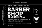 Barber Shop Natural Man Mist Cologne Spray – Bay Rum, Sandalwood & Patchouli (2 oz) boho clothing, festival outfit, hippie style apparel | Elevated Hippie