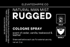 Rugged Natural Man Mist Cologne Spray – Cedar, Vanilla, Teakwood & Leather boho clothing, festival outfit, hippie style apparel | Elevated Hippie