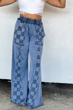GROOVE ON CHECKER FLARE PANTS