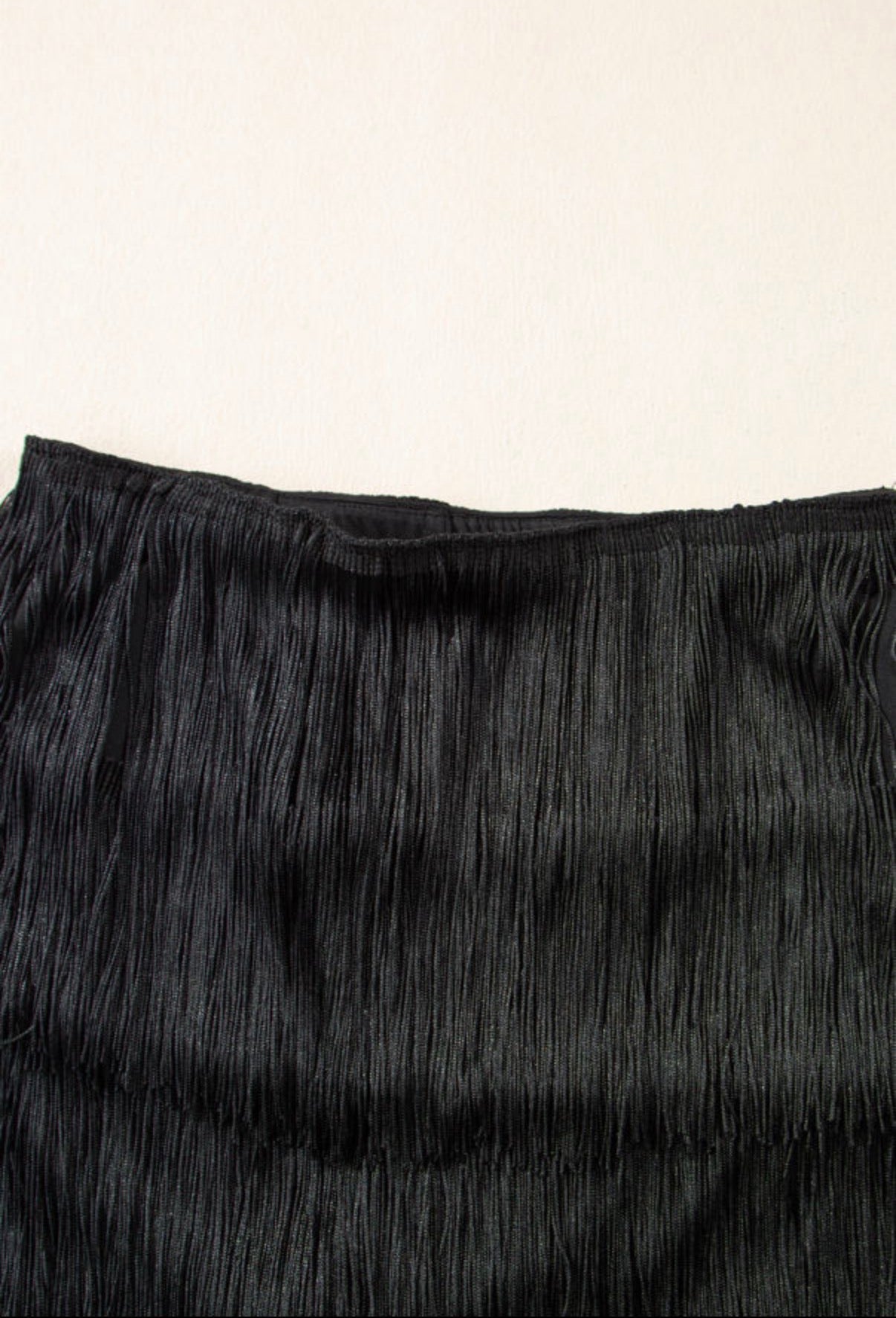 Black Tiered Fringe Mini Skirt – Boho Western Tassel Skort boho clothing, festival outfit, hippie style apparel | Elevated Hippie
