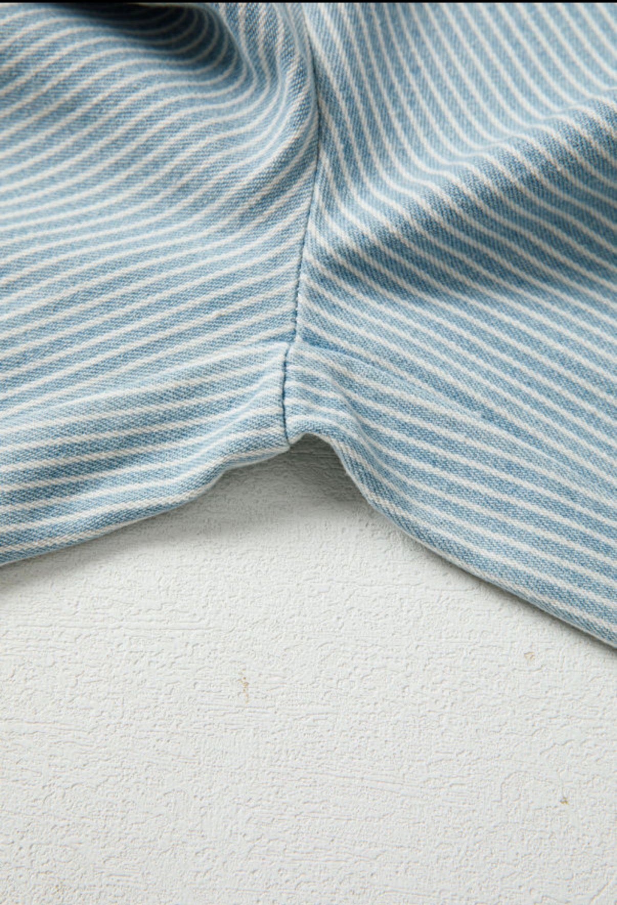 Sky Blue Stripe Drawstring Wide Leg Denim Pants boho clothing, festival outfit, hippie style apparel | Elevated Hippie