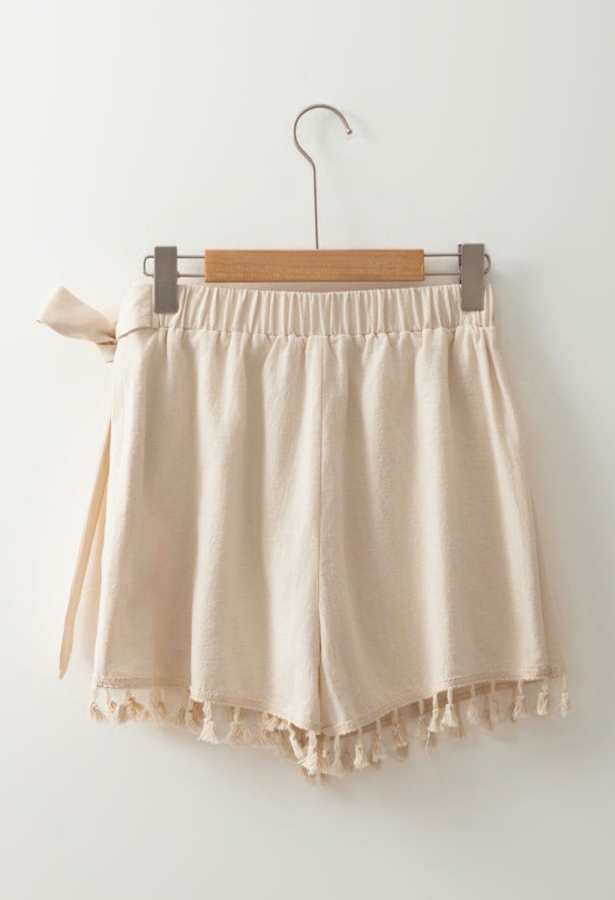 Cotton Apricot Boho Tassel Wrap Skort boho clothing, festival outfit, hippie style apparel | Elevated Hippie
