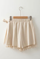 Cotton Apricot Boho Tassel Wrap Skort boho clothing, festival outfit, hippie style apparel | Elevated Hippie