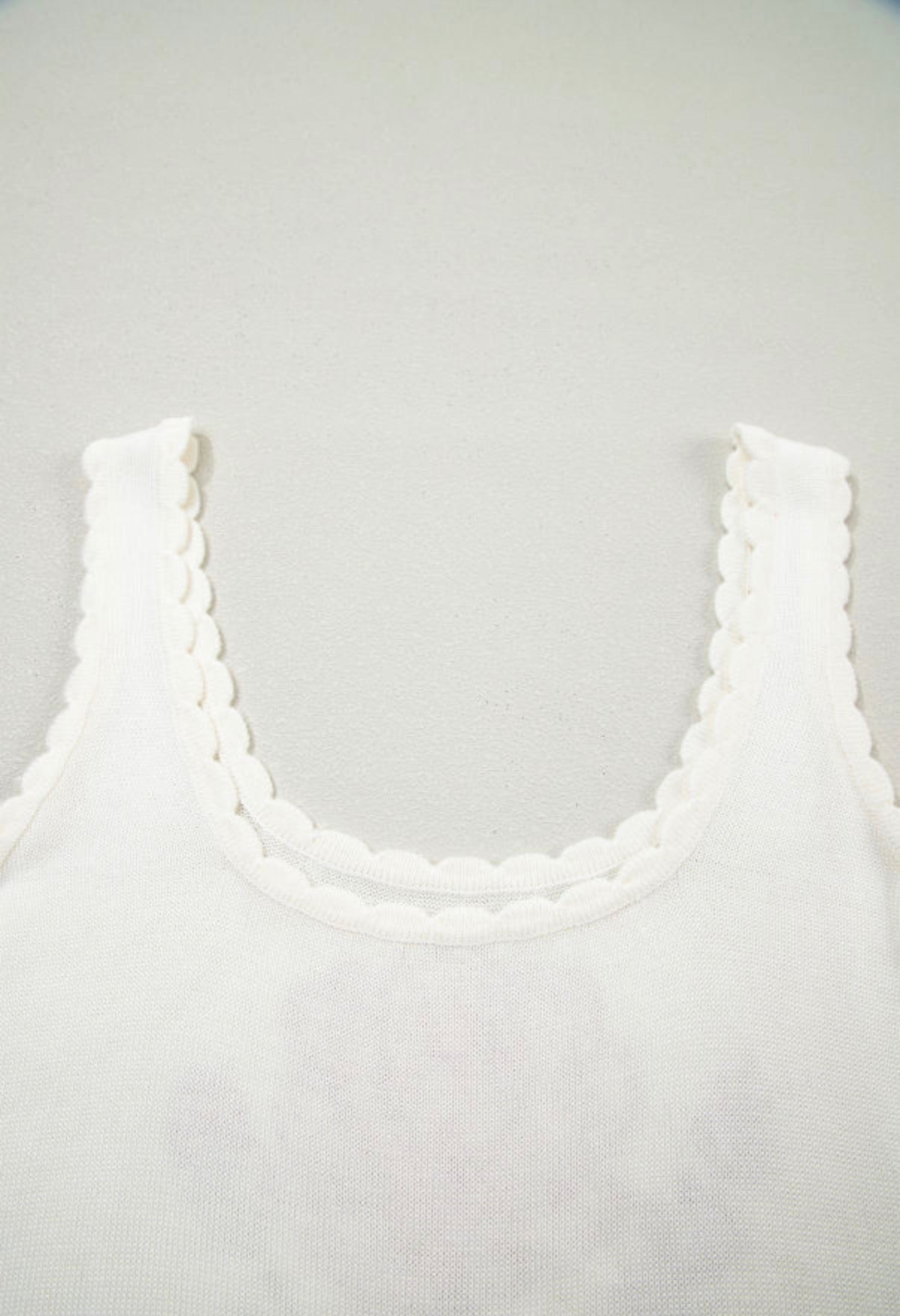 White Floral Knit Light Weight Sweater Vest Tank Top boho clothing, festival outfit, hippie style apparel | Elevated Hippie