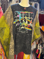 Upcycled Fabric Poncho Band / Graphic Tees