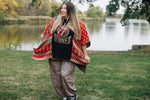 Upcycled Fabric Poncho Band / Graphic Tees - The Elevated Hippie